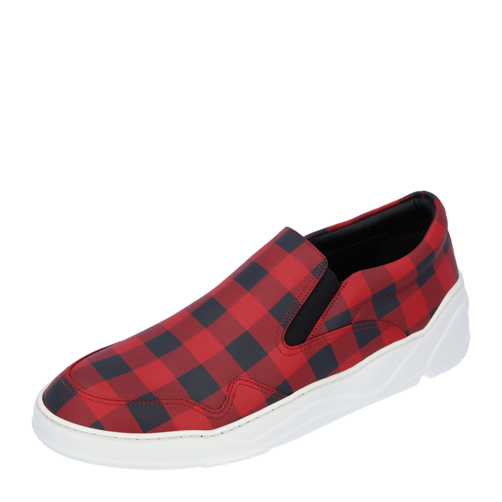 Pre-owned Dior Red Check Sneakers Size Eu 40