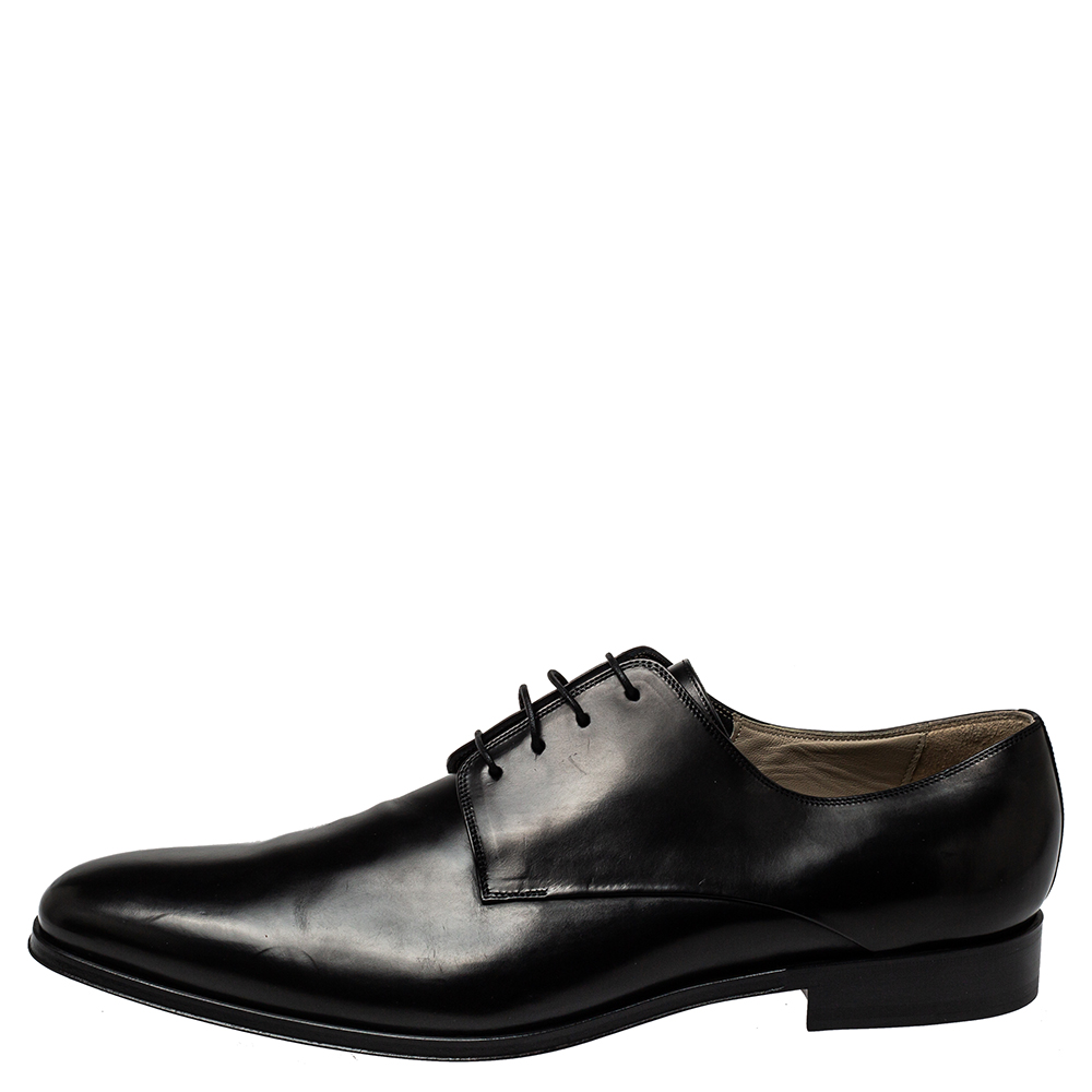 

Dior Black Leather Lace Up Derby Size