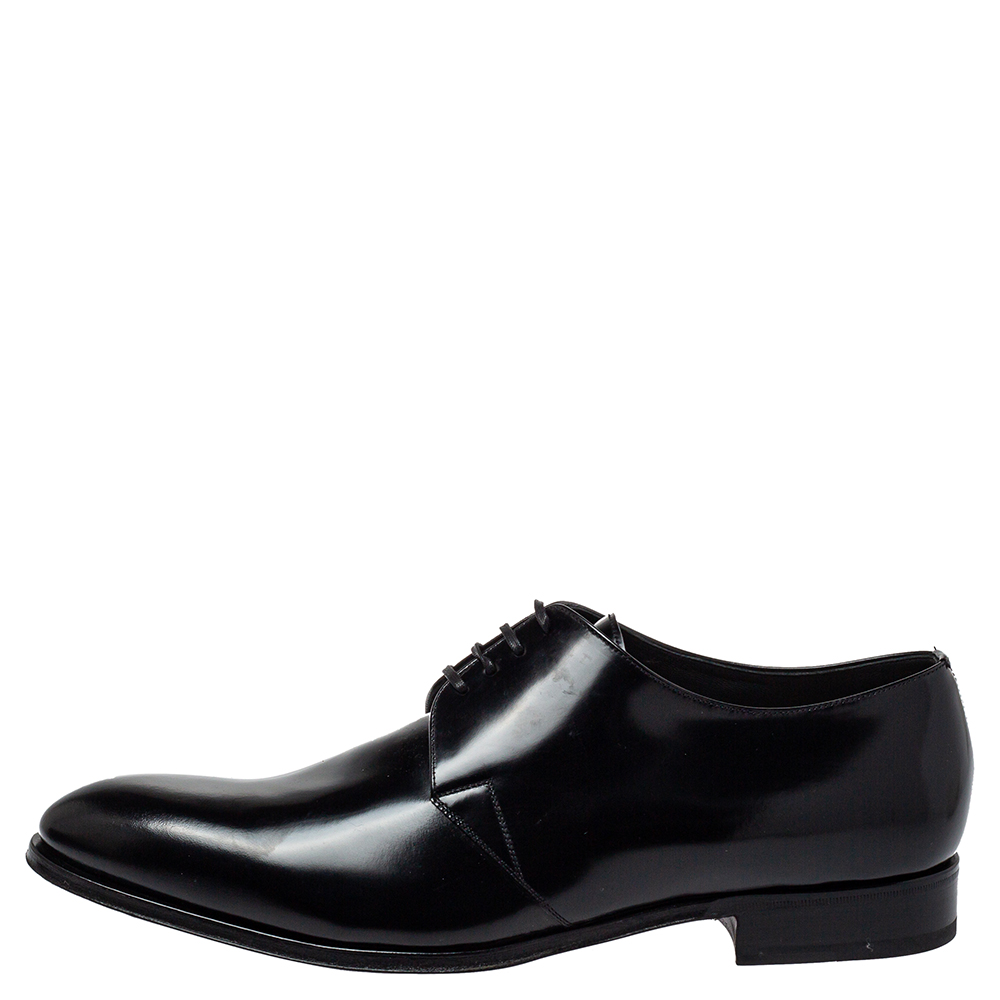 

Dior Black Leather Lace Up Derby Size