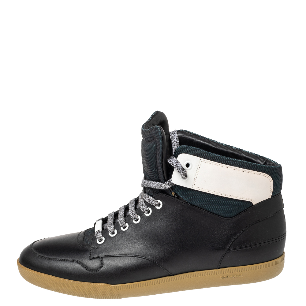

Dior Tricolor Leather and Nylon High Top Sneakers Size, Multicolor