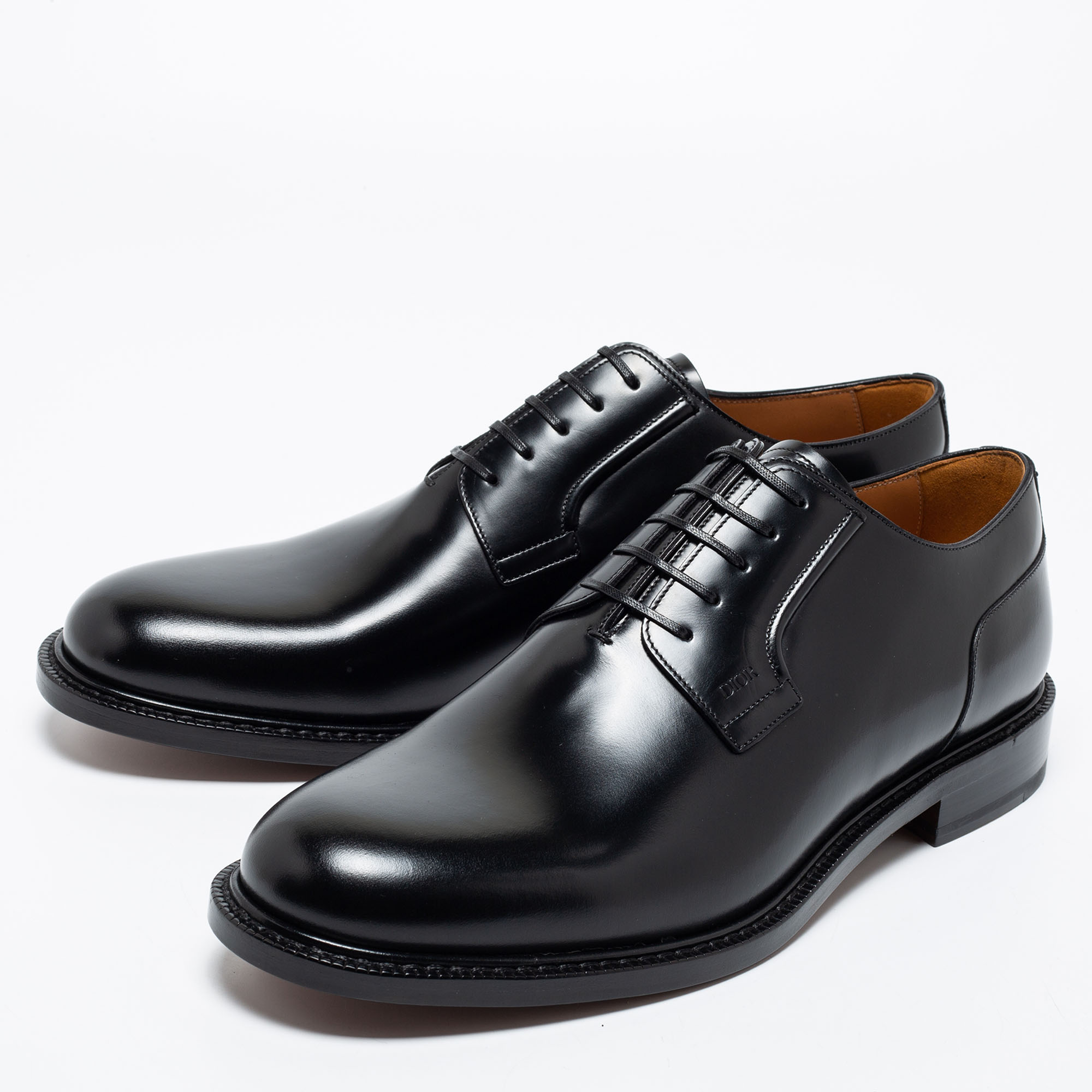 

Dior Black Leather Lace Up Derby Size