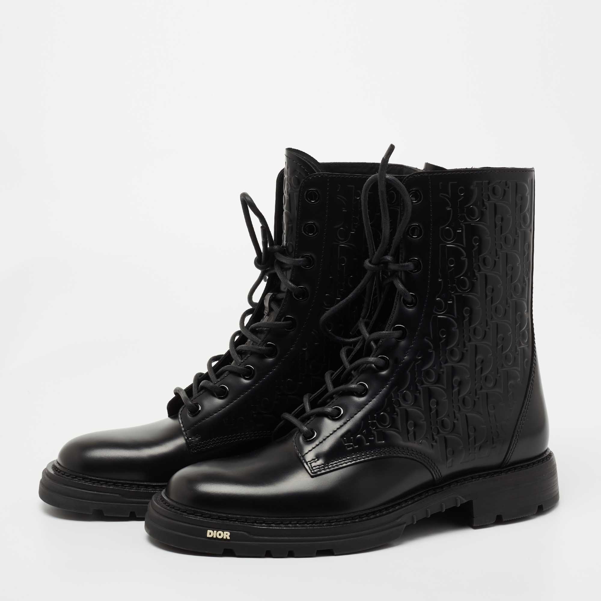 

Dior Black Leather Explorer II Boots Size