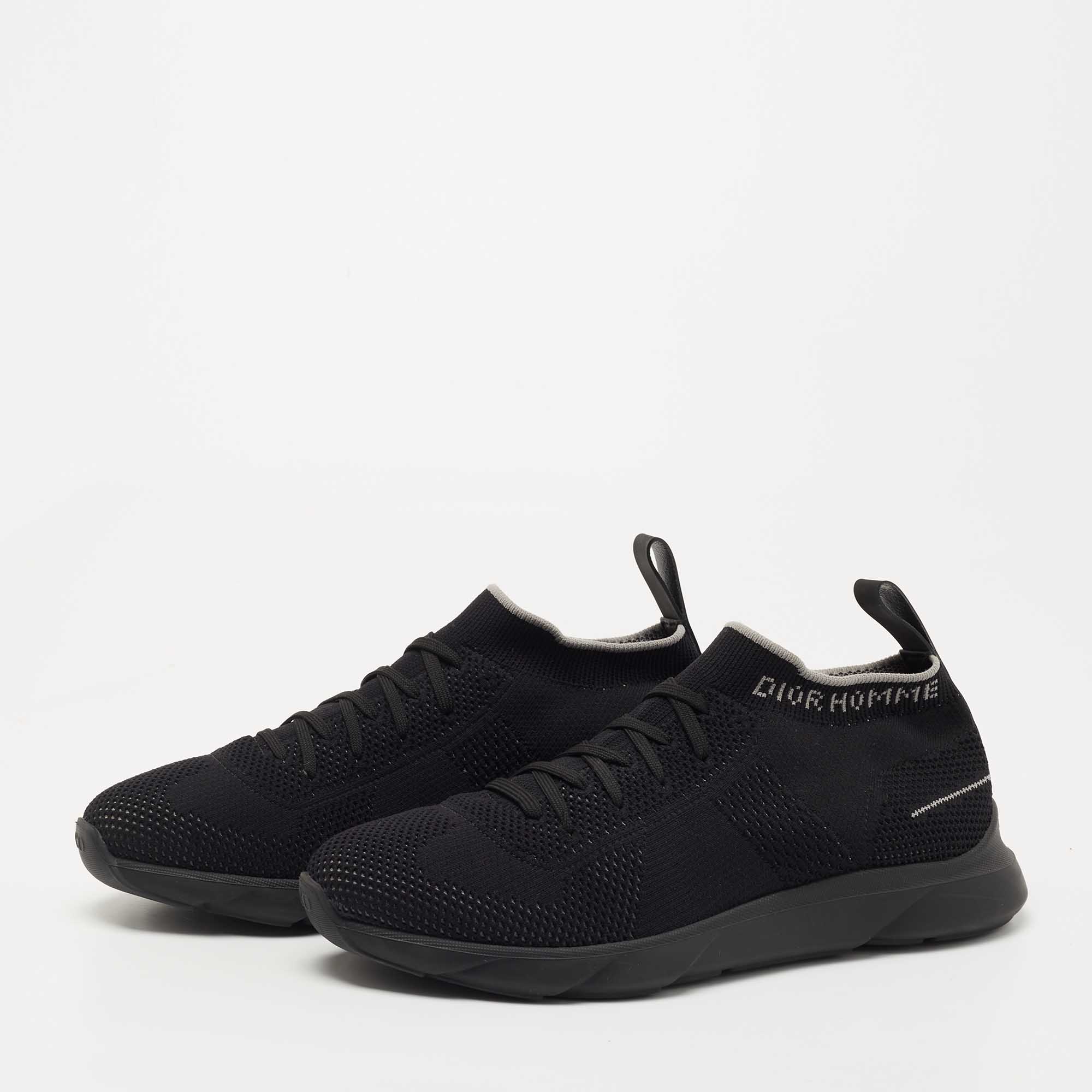 

Dior Black Knit Fabric B21 Sneakers Size