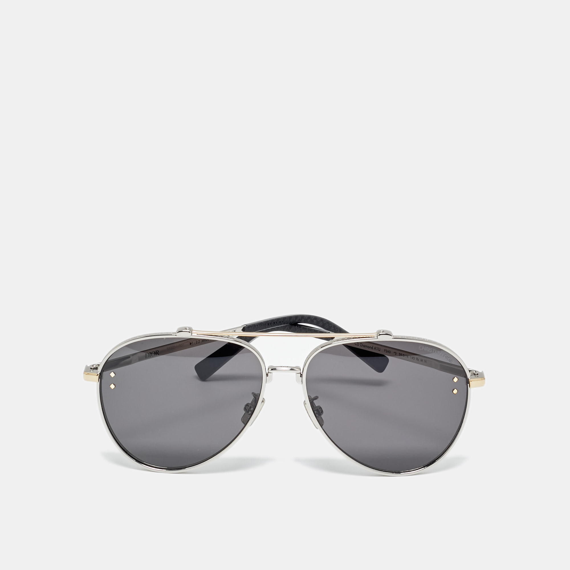

Dior Black CD Diamond A1U F2A0 Aviator Sunglasses