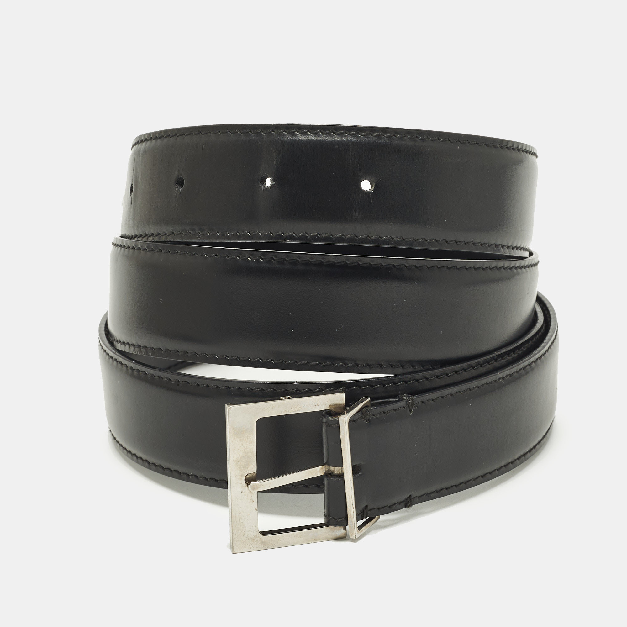 

Dior 110CM Buckle Belt Black Leather
