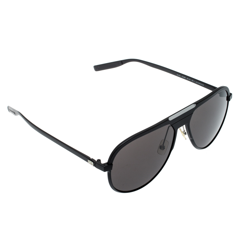 Christian Dior Homme Mens AL 132S Blue Aviator Sunglasses  EyeSpecscom