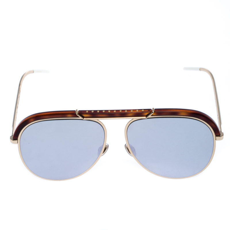 

Dior Brown/Dark Mirror Desertie Aviator Sunglasses, Black