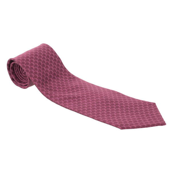 مملوكة مسبقًا Christian Dior Pink Silk Tie