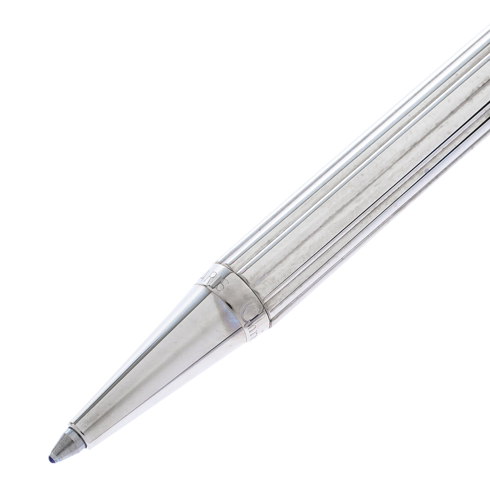 

Dior Black Resin Textured Silver Tone Ballpoint Pen