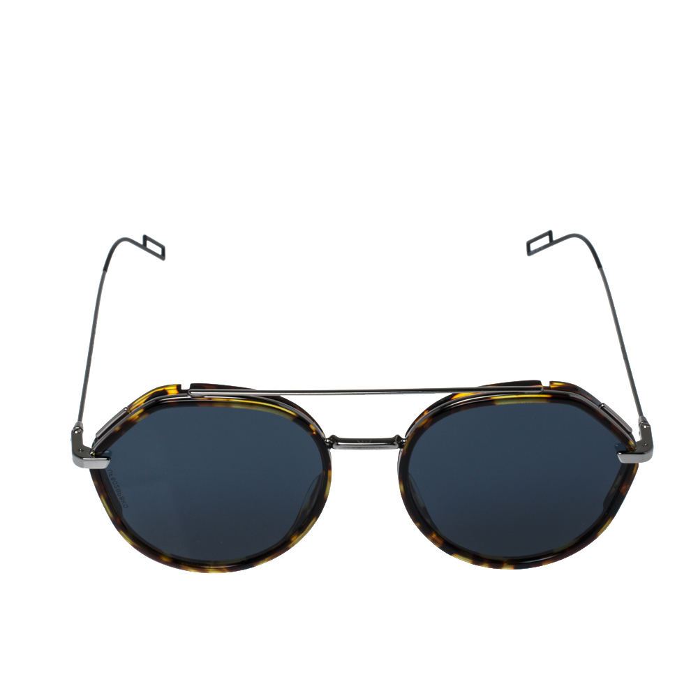 

Dior Homme Tortoiseshell-Effect /Blue Dior0219S Round Sunglasses