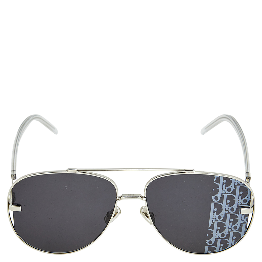 

Dior Silver Tone/ Grey Oblique DiorScale Aviator Sunglasses