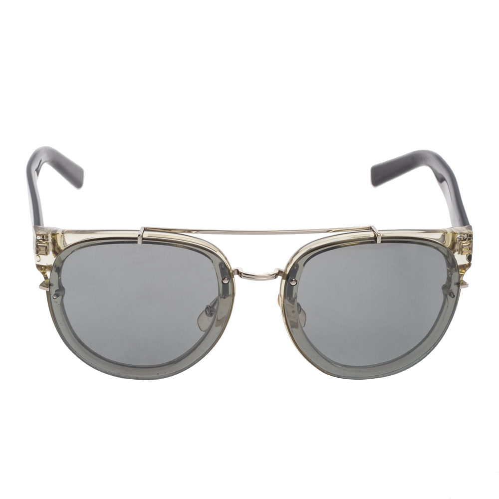 

Dior Silver Tone/Grey BlackTie 143S Aviator Sunglasses