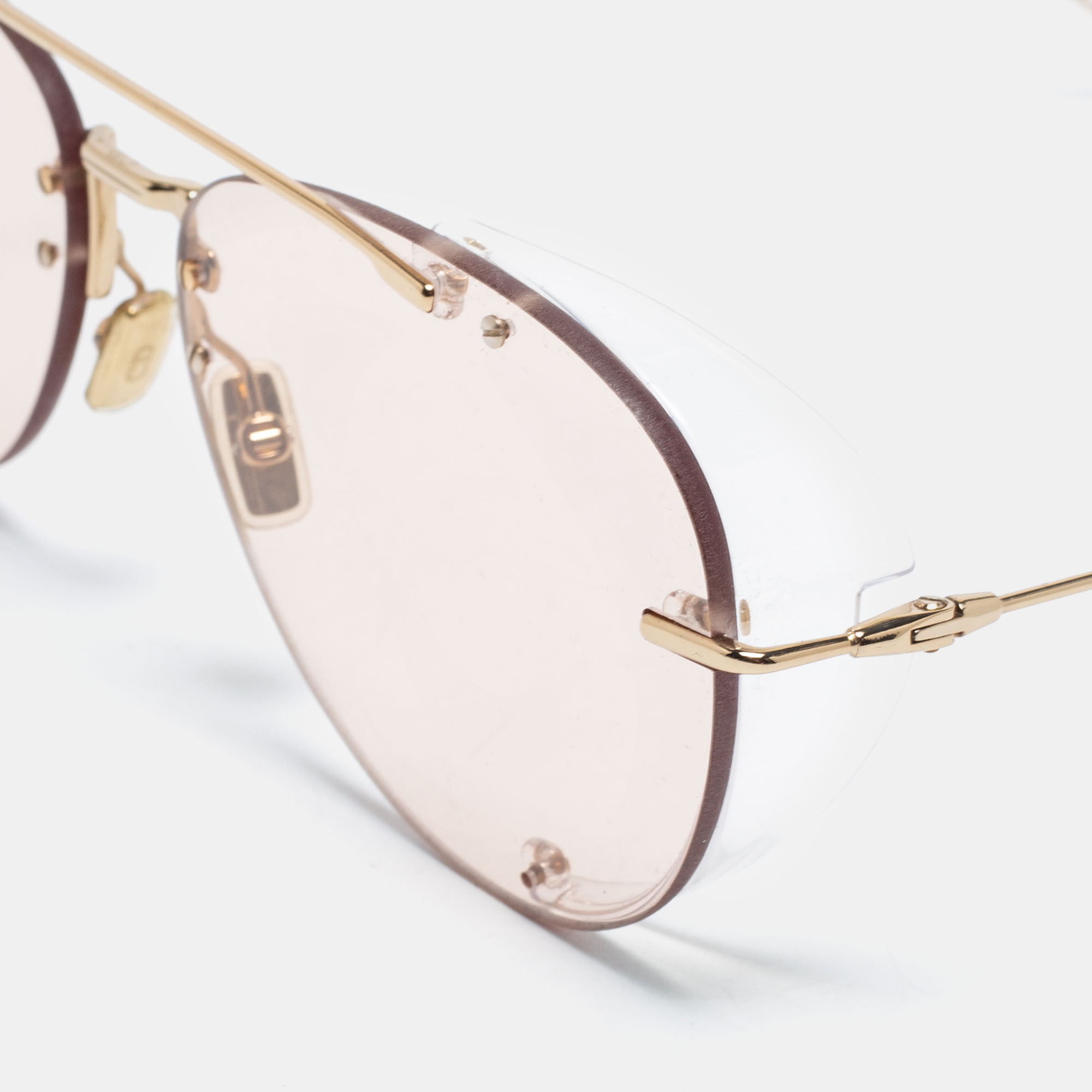 

Dior Homme Gold Tone/ Pale Pink DiorChroma1 Aviator Sunglasses