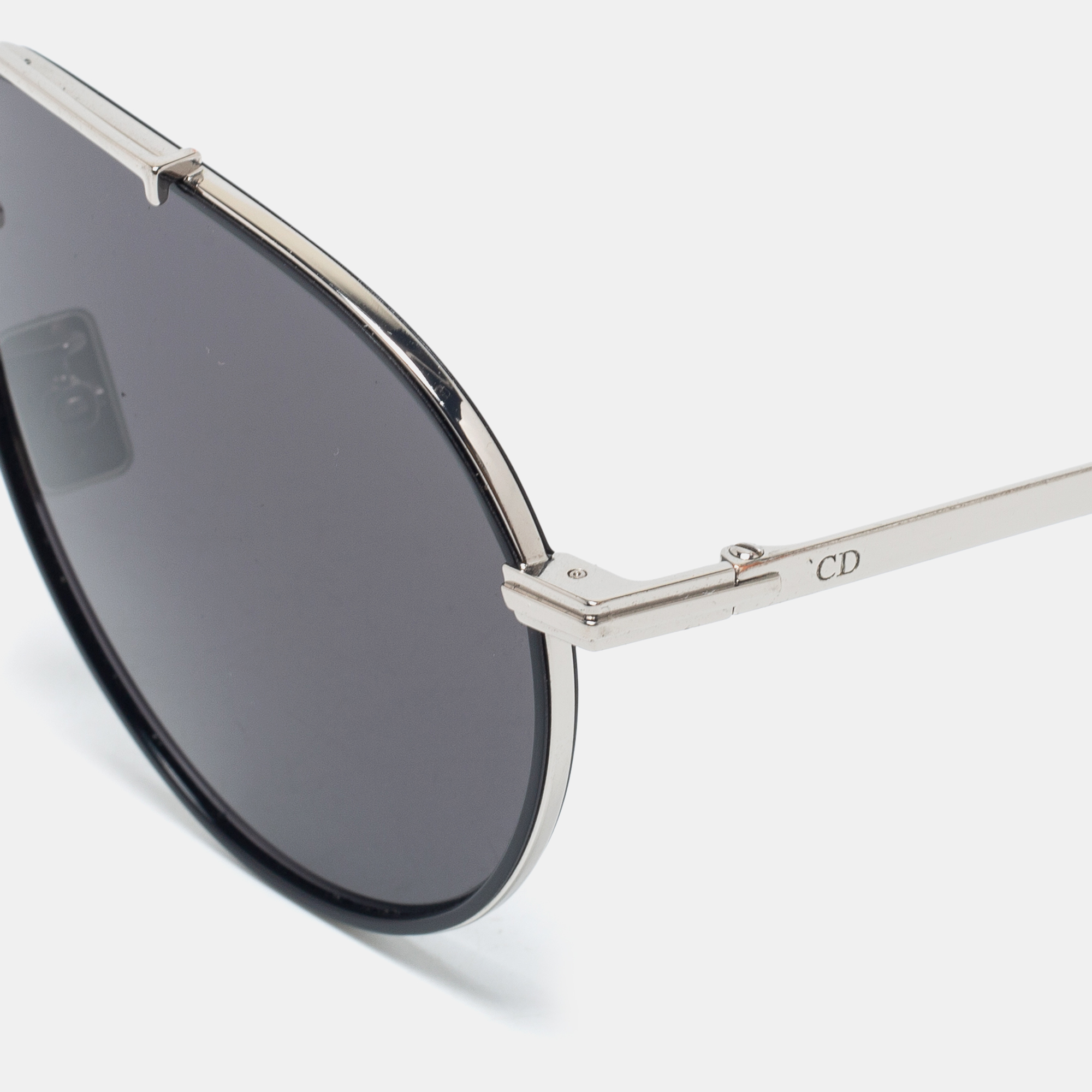 

Dior Silver Tone/ Smoke DiorBlackSuit AU Pilot Sunglasses