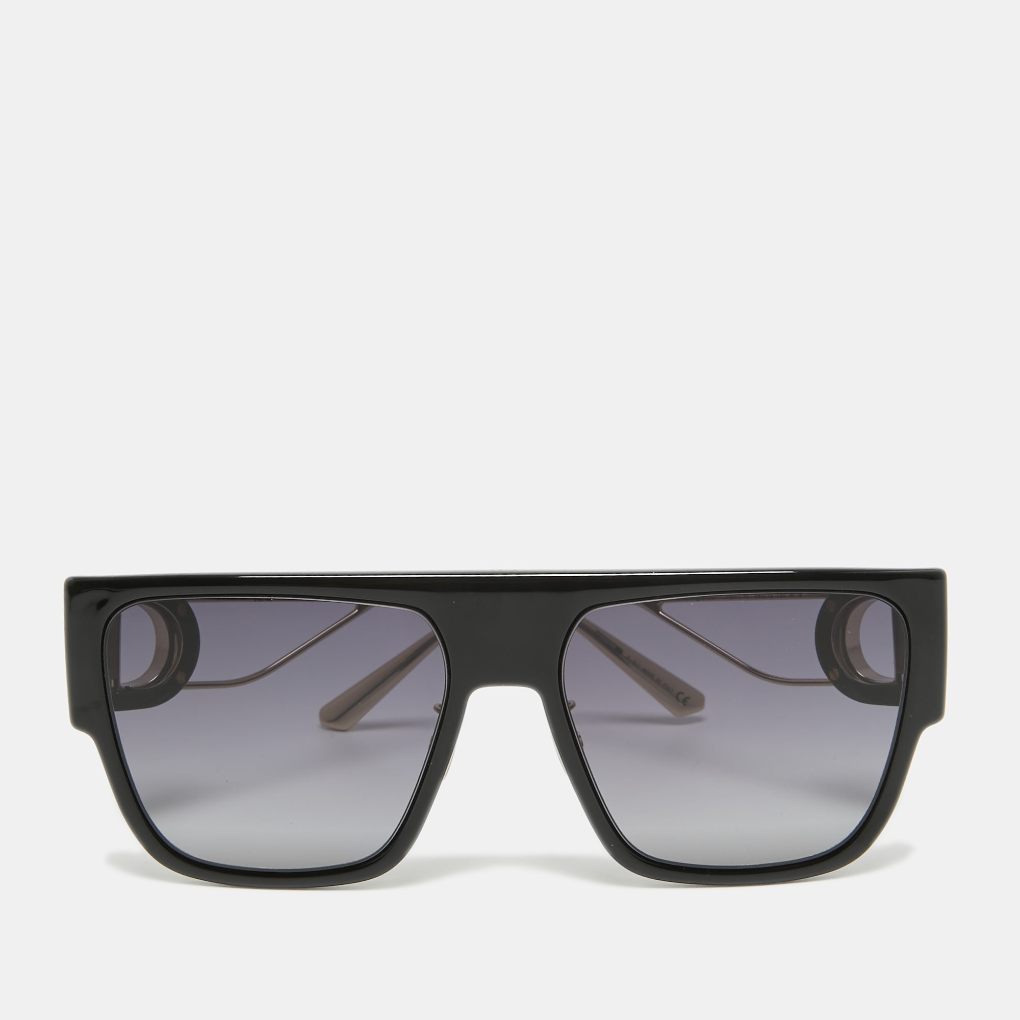 Pre-owned Dior Black Gradient Tf06296700 Square Sunglasses
