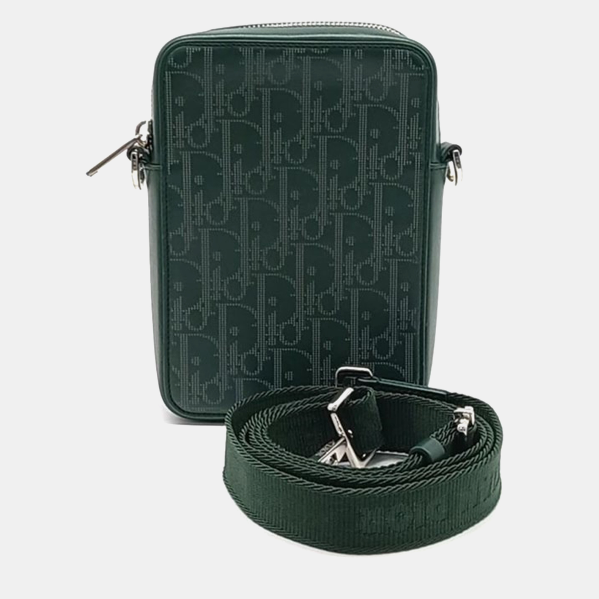 Pre-owned Dior Homme World Tour Crossbody Bag In Green