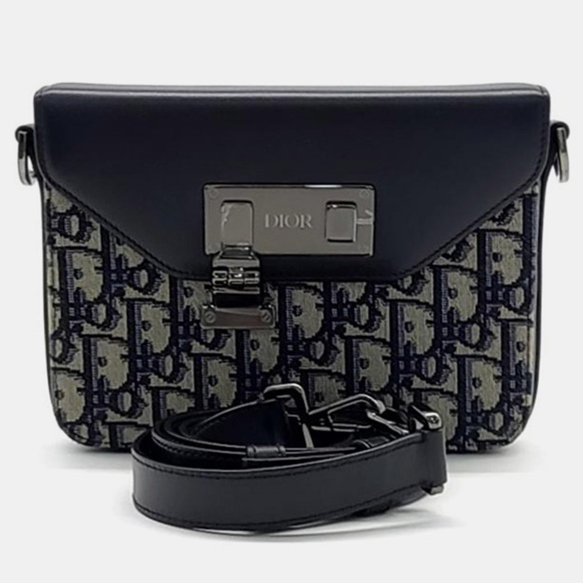 

Dior Homme Oblique Messenger Bag, Navy blue