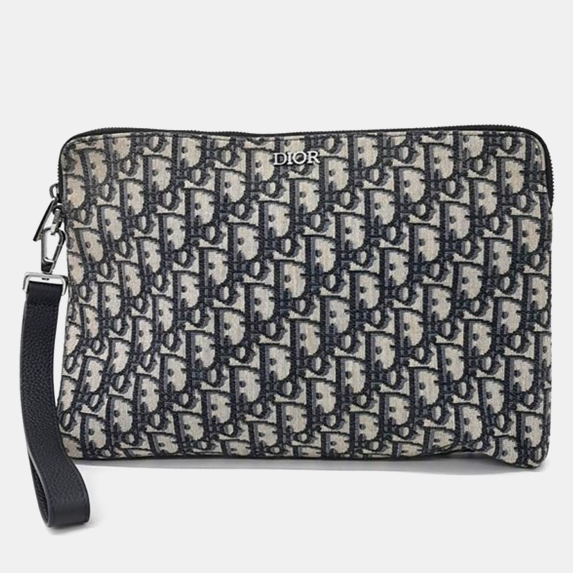 

Dior Oblique Clutch, Navy blue