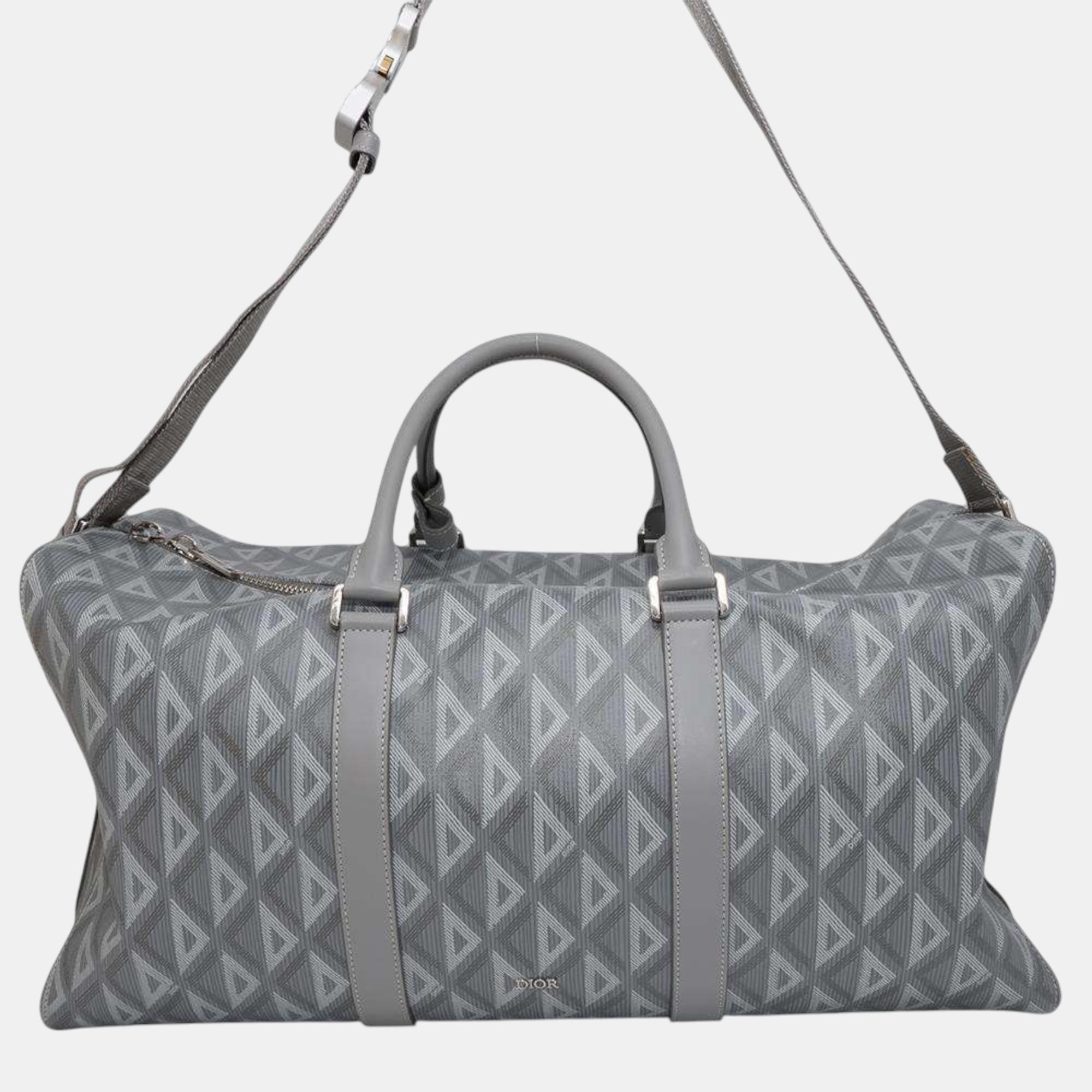 

Dior Gray PVC Leather Rango Travel Bag Size, Grey