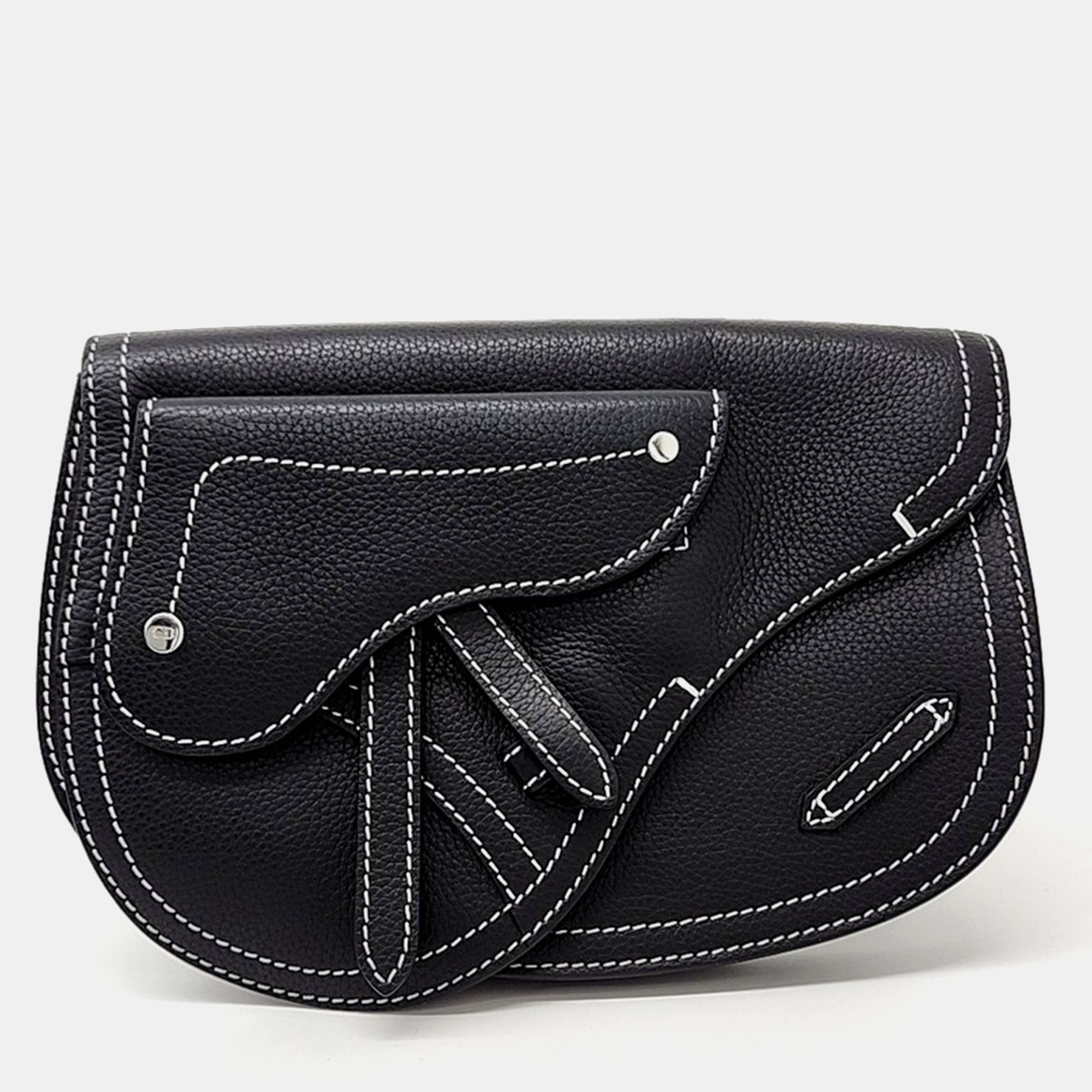 

Dior Black Leather Saddle Crossbody Bag