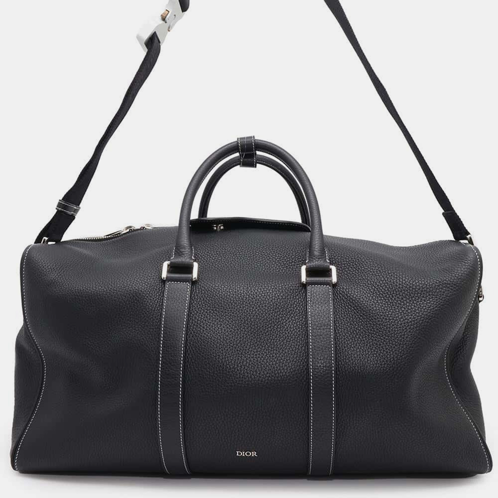 

Dior Black Leather Rango Travel Shoulder Bag