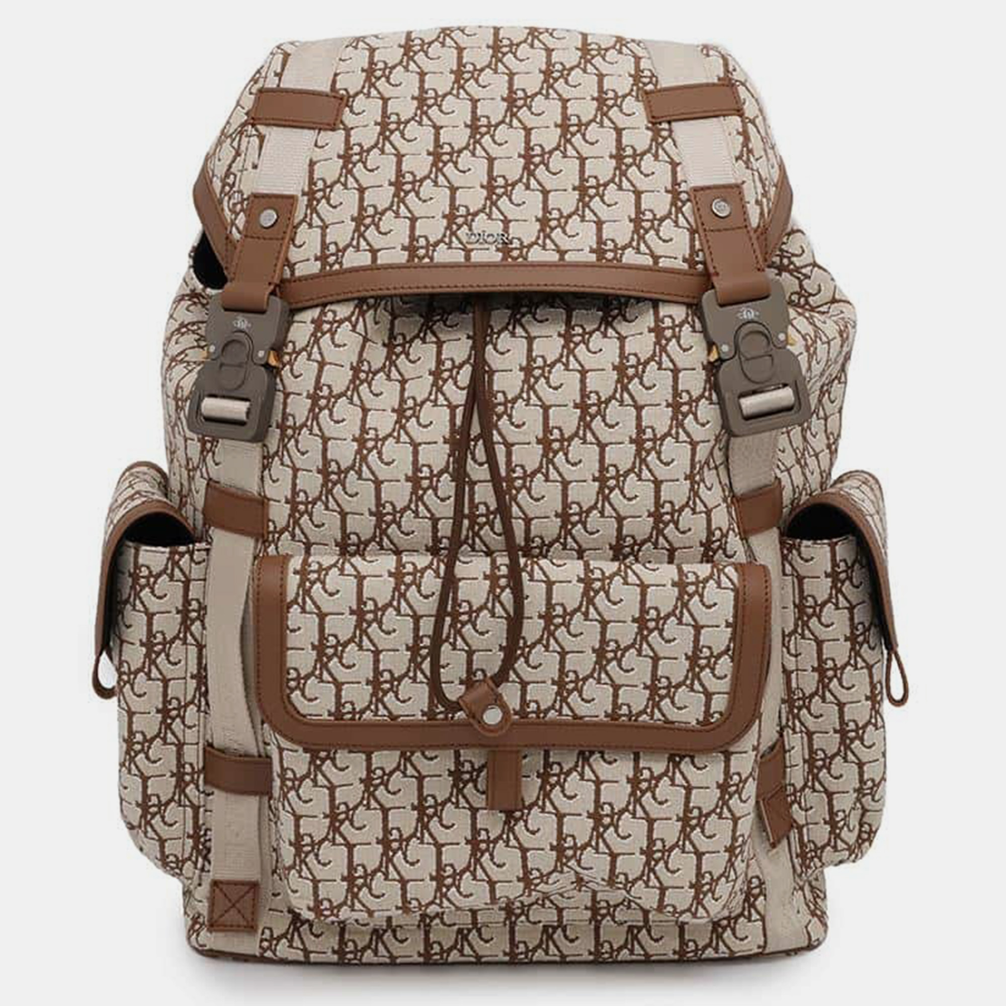 

Dior Beige/Brown Jacquard Leather Oblique Cactus Jack Travis Scott Hit The Road Backpack