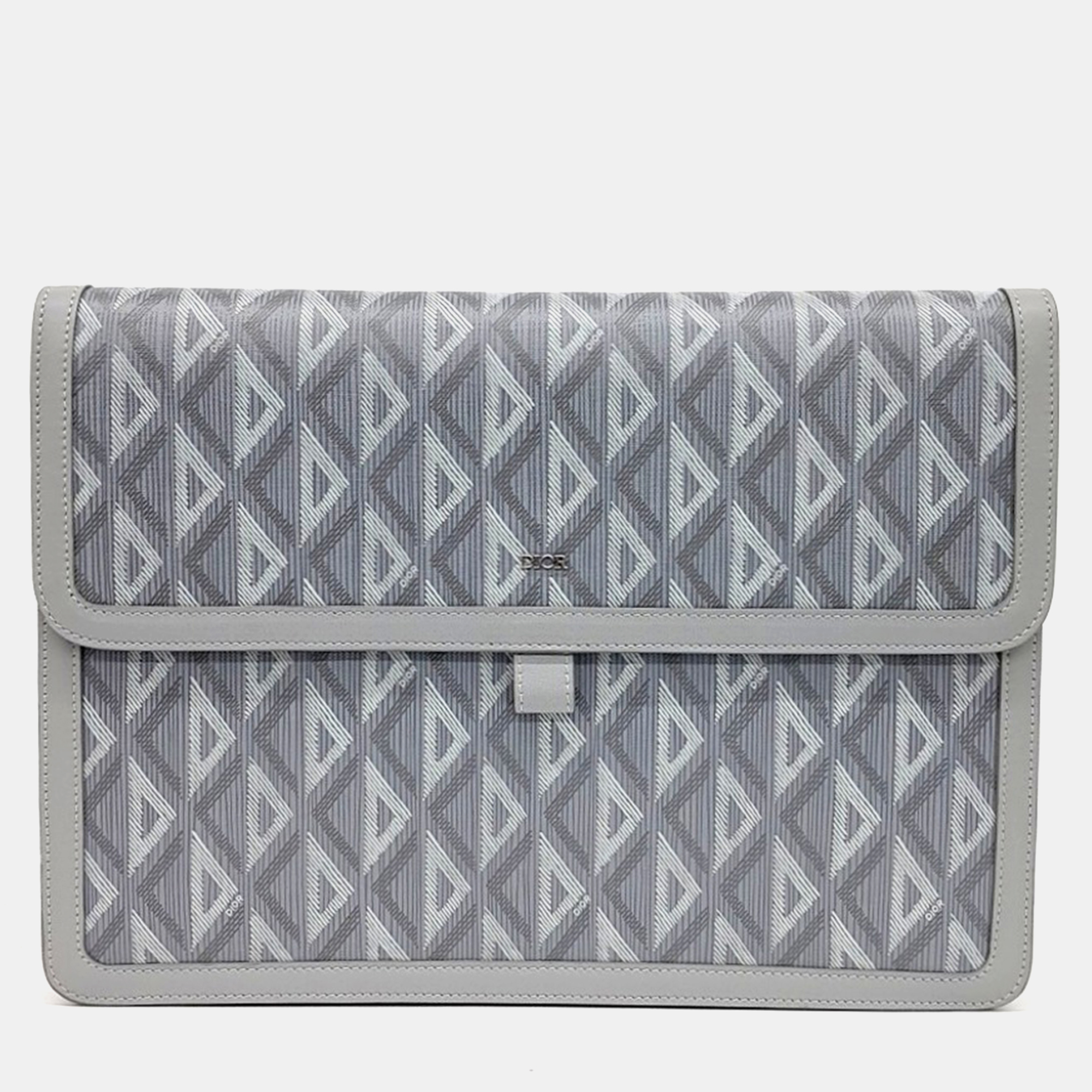 

Dior Grey PVC Hit the Road A4 Flap Pouch