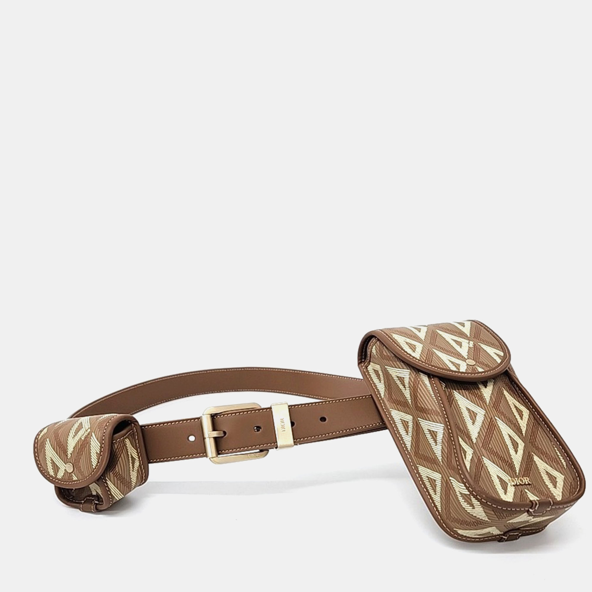 

Dior Brown PVC Dior Homme CD Diamond Belt Bag