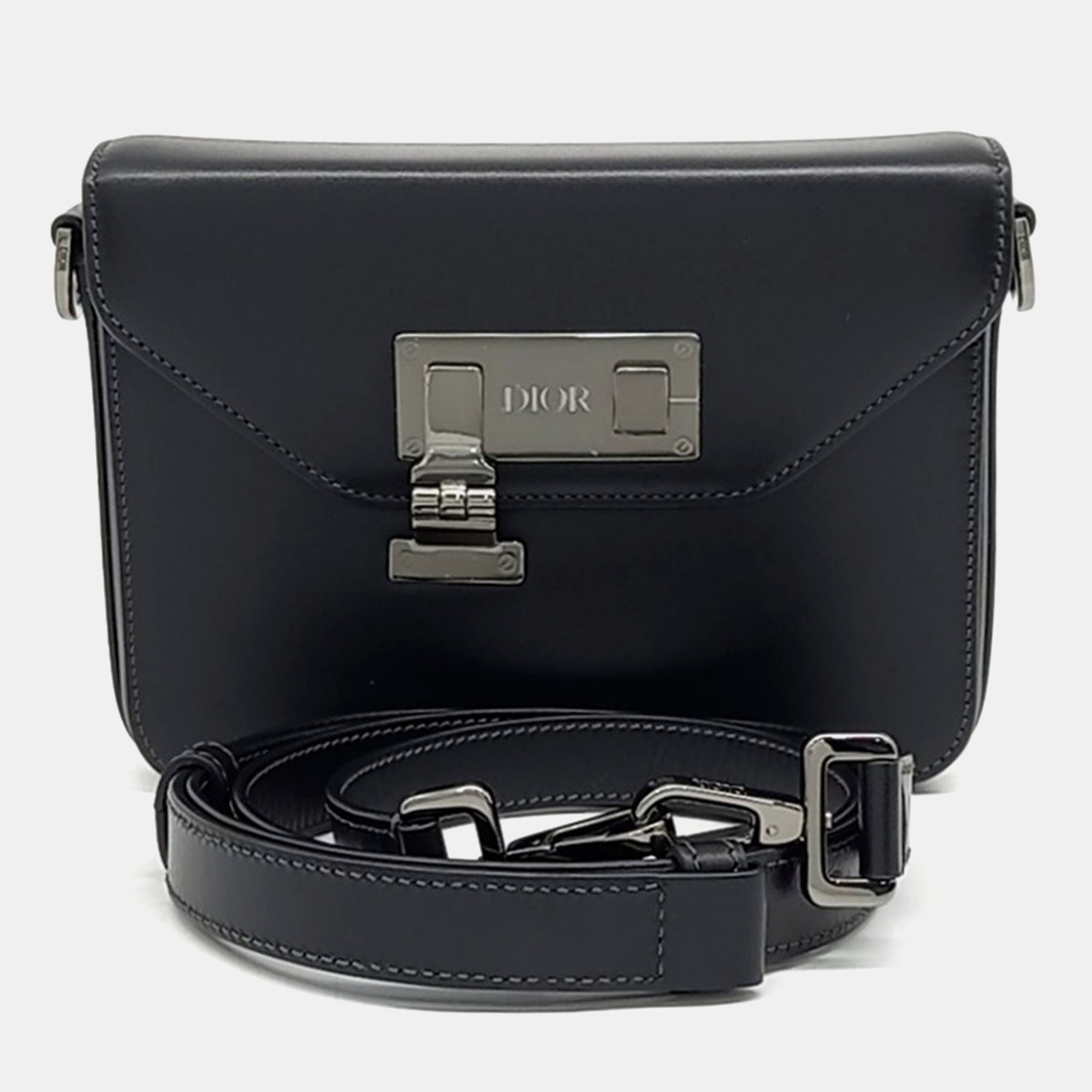 

Dior Black Leather Homme Crossbody Bag