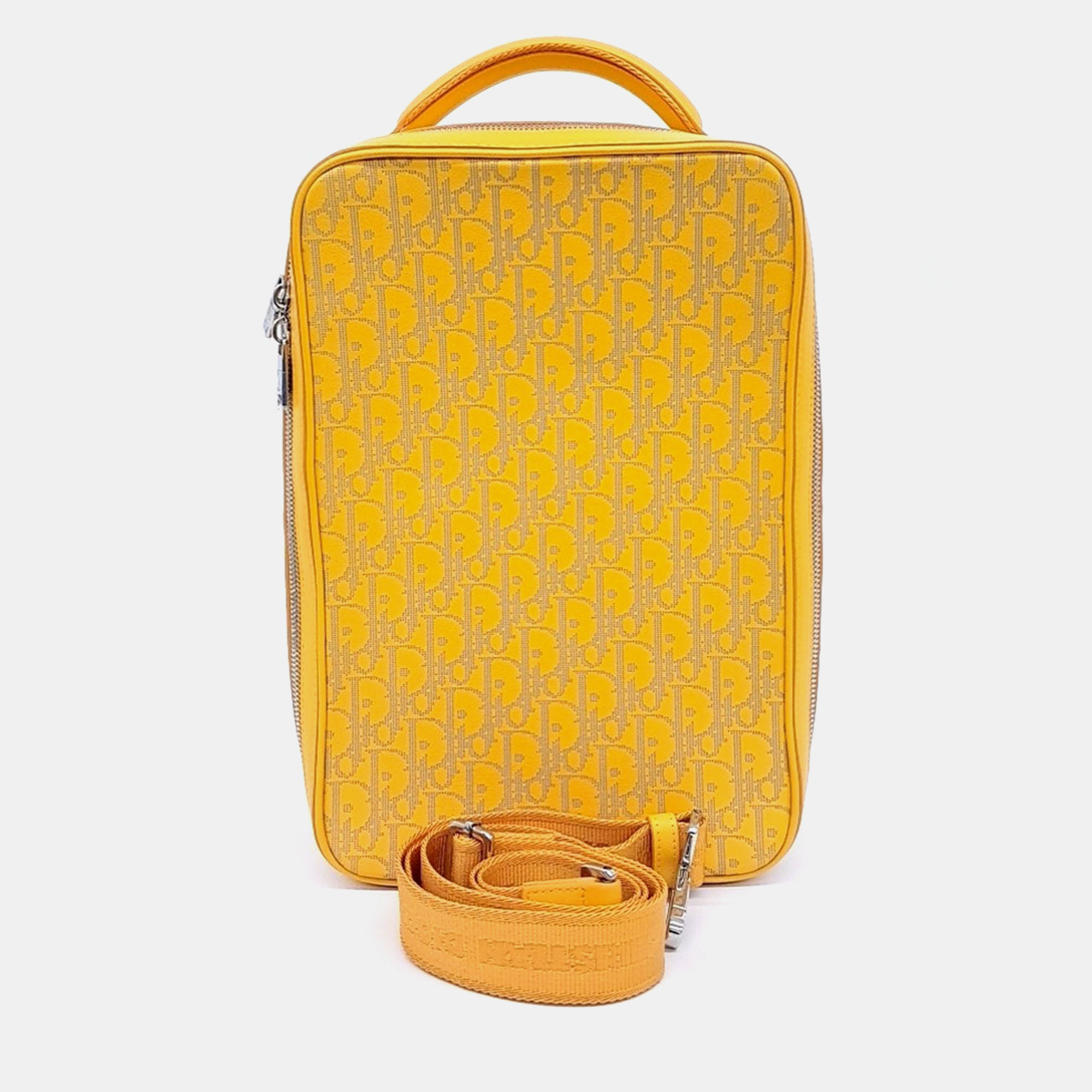 

Dior Yellow Leather Oblique World Tour Slingback