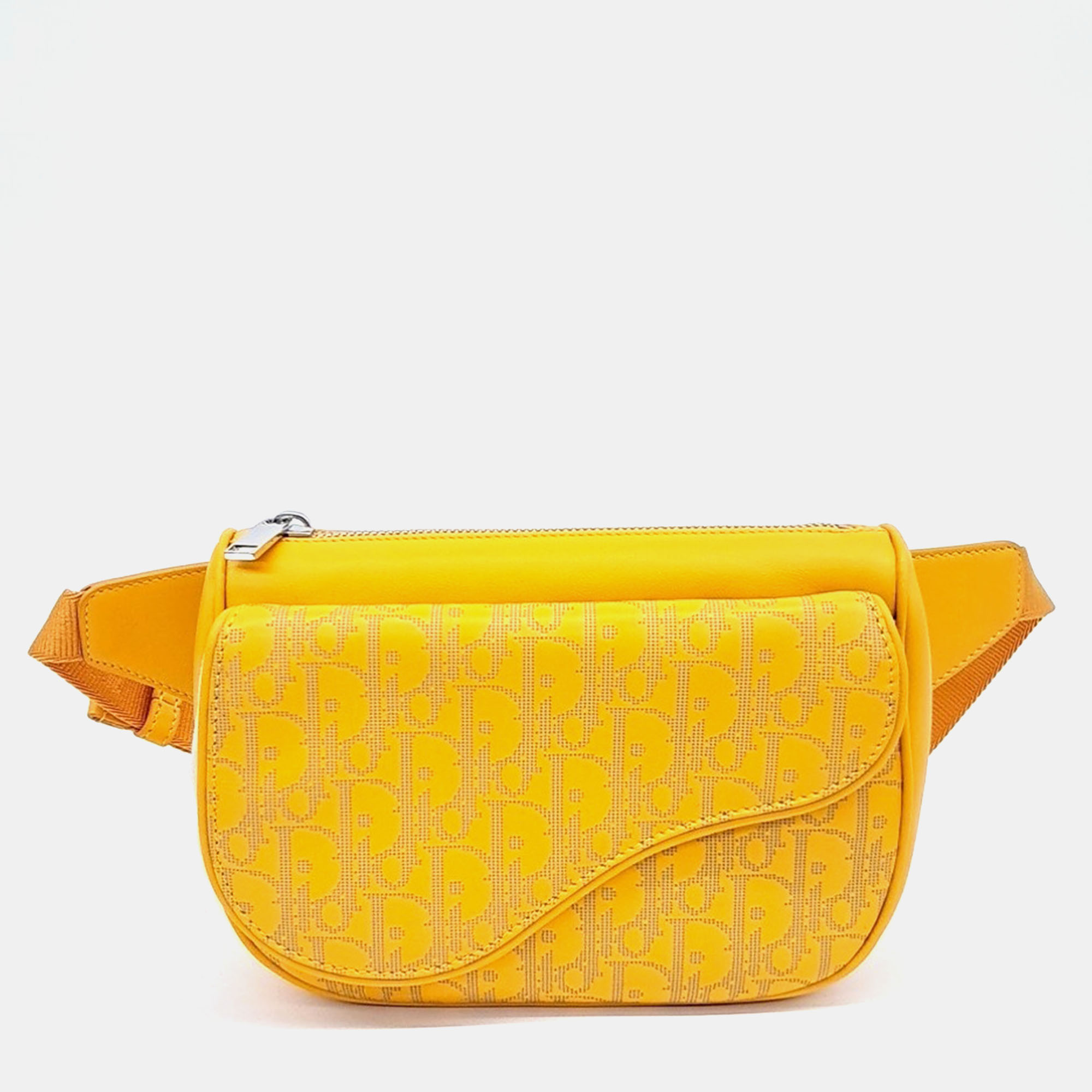 

Dior Yellow Leather World Tour Belt Bag