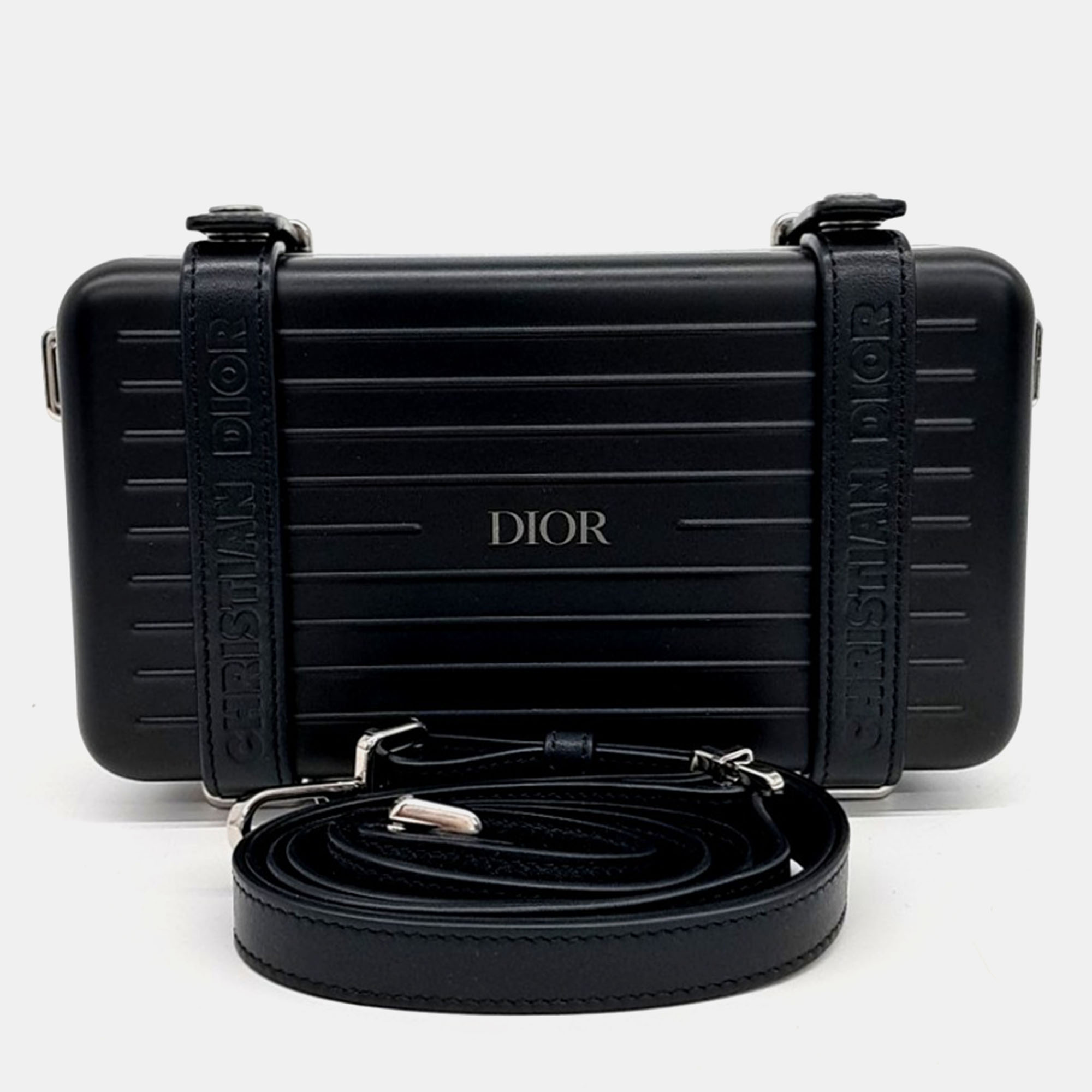 

Dior Black Leather X Rimowa Utility Bag