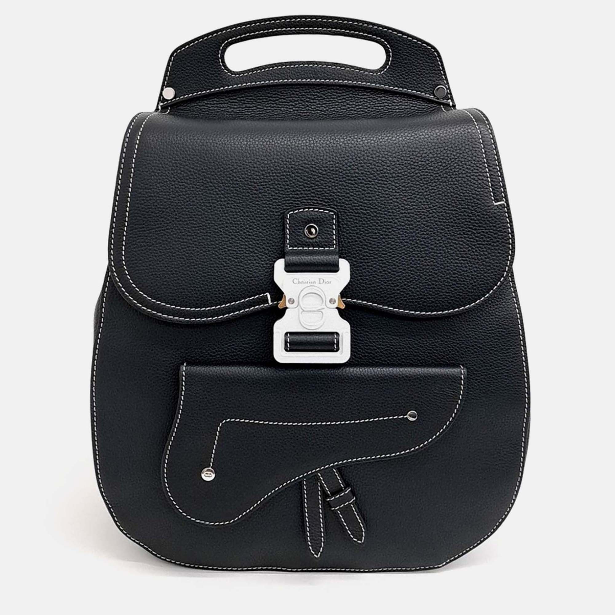 

Dior Black Leather Dior Homme Gallop Backpack
