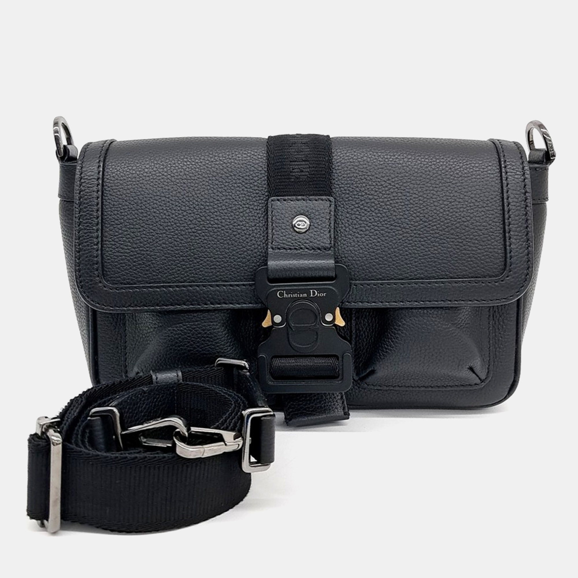 

Dior Homme Hit the Road Messenger Bag, Black