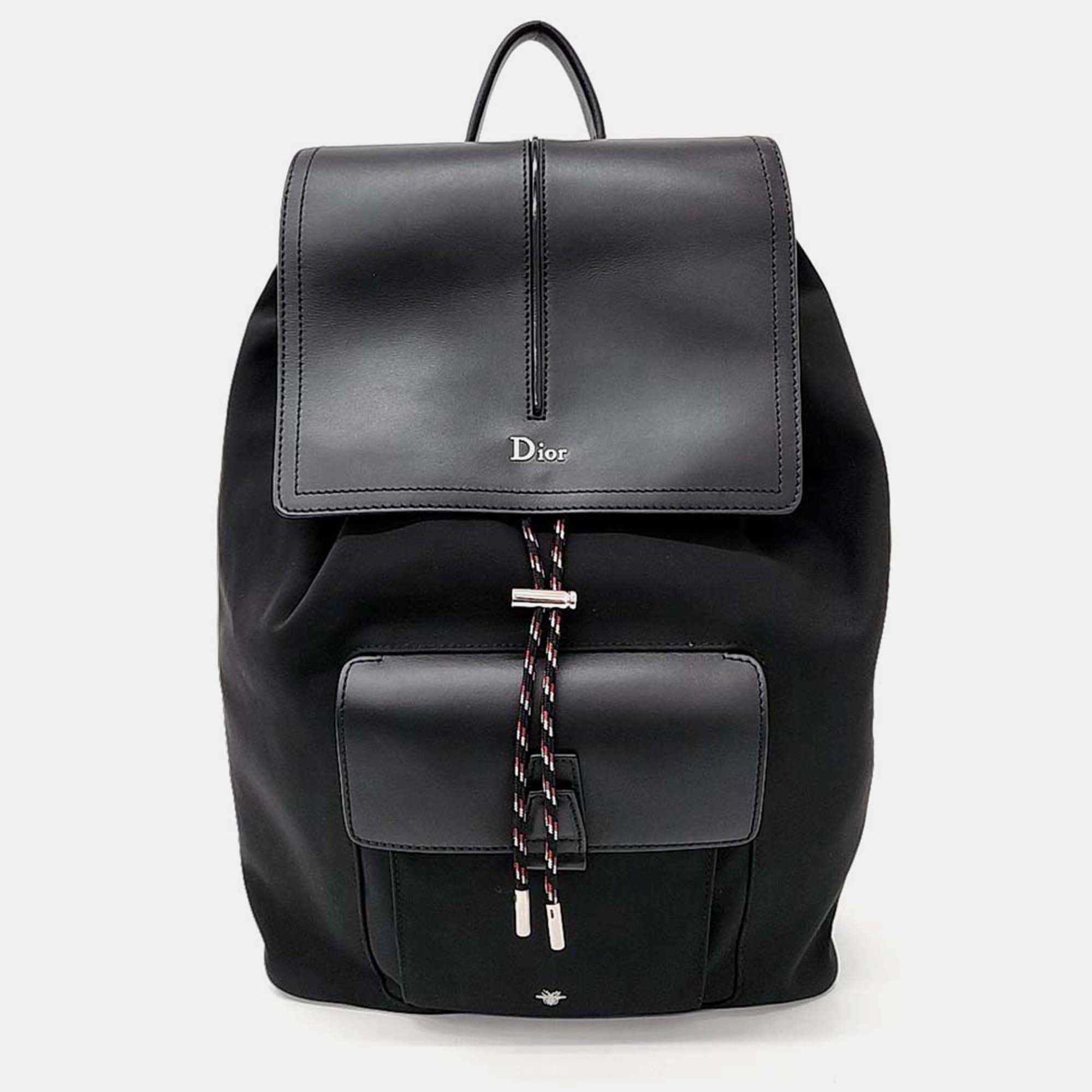 Pre-owned Dior Homme Motion Backpack In Black