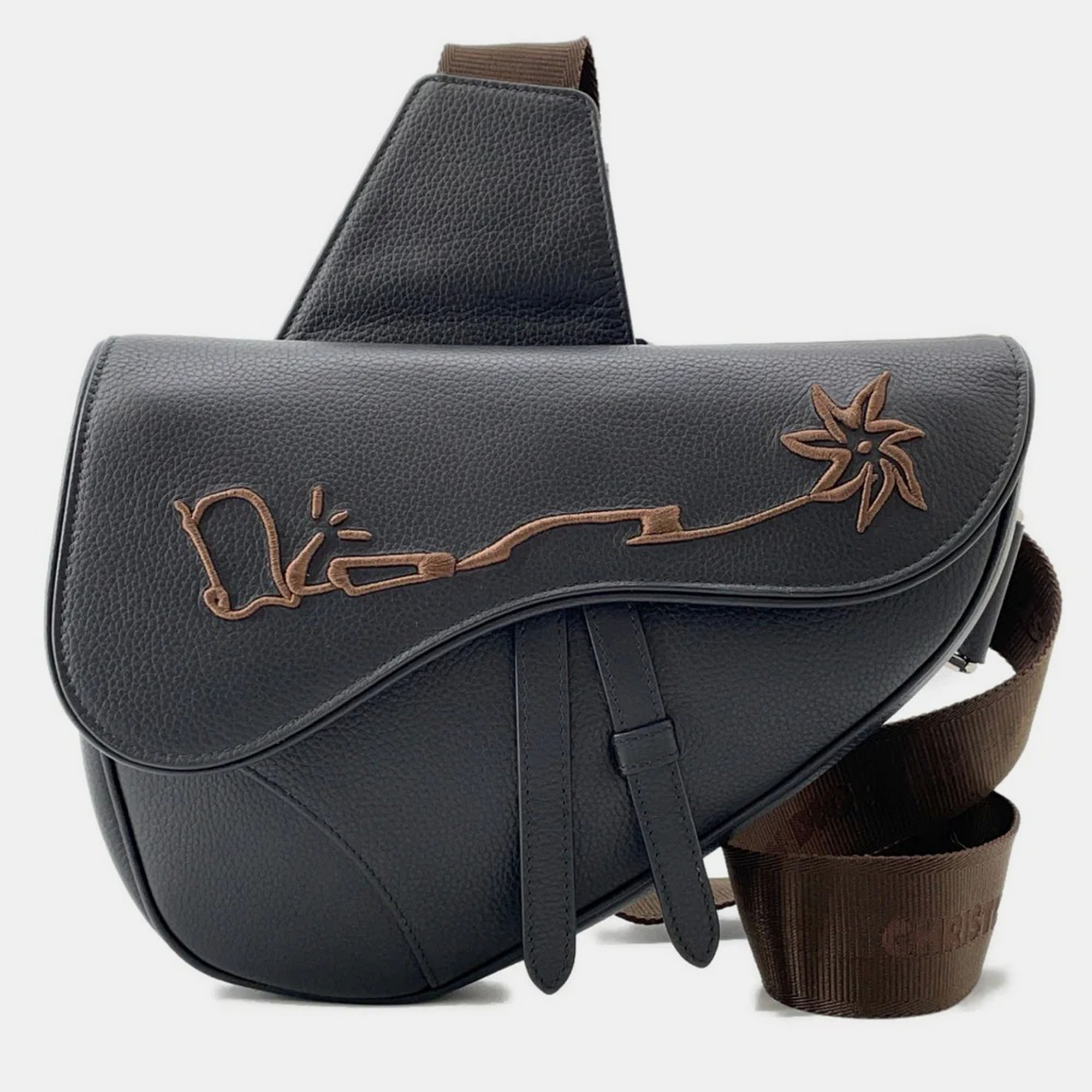 

Dior Diorx Cactus Jack Saddlebag Black Leather