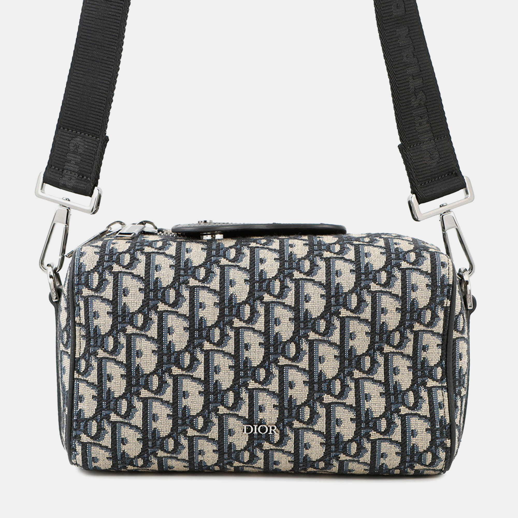 

Dior Rango Oblique Shoulder Bag Navy/Beige Canvas Leather Size