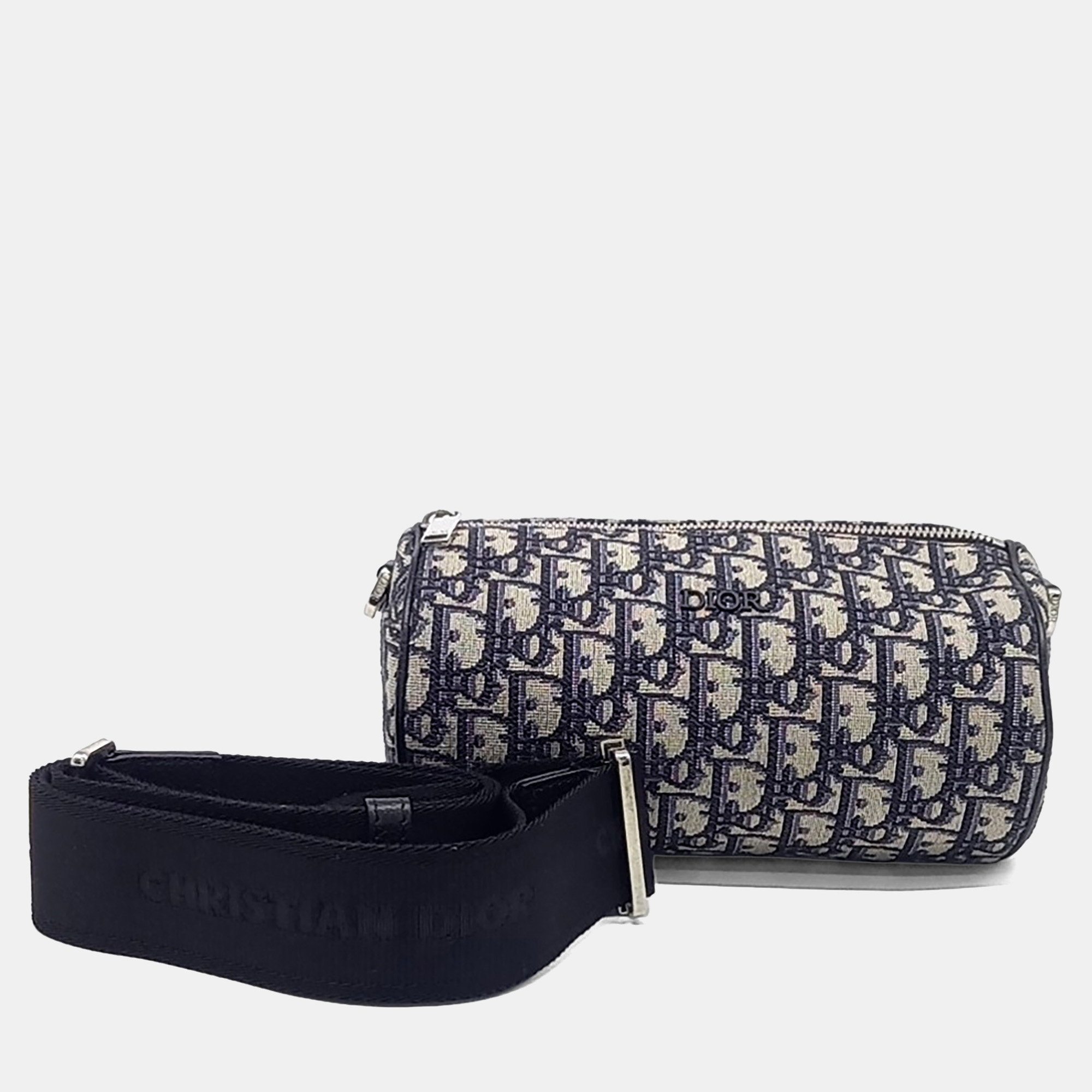 

Dior Blue Fabric Oblique Roller Bag