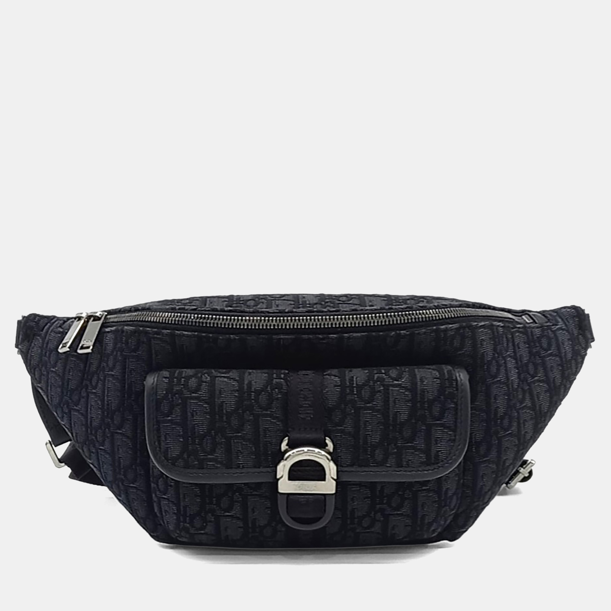 

Dior Black Fabric 8 Belt Bag