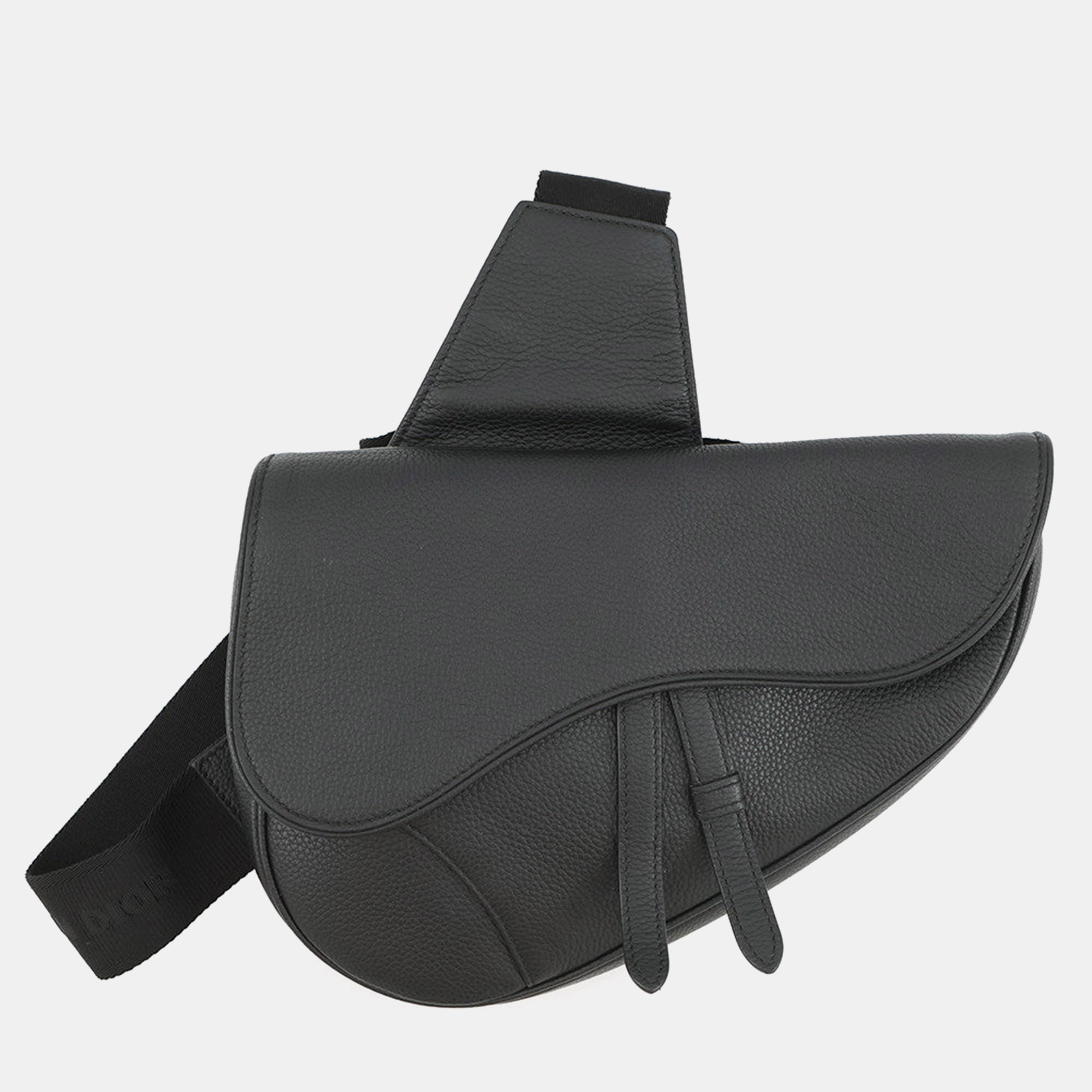 

Dior Saddle Saddle Crossbody Bag Shoulder Bag Black Calf Leather