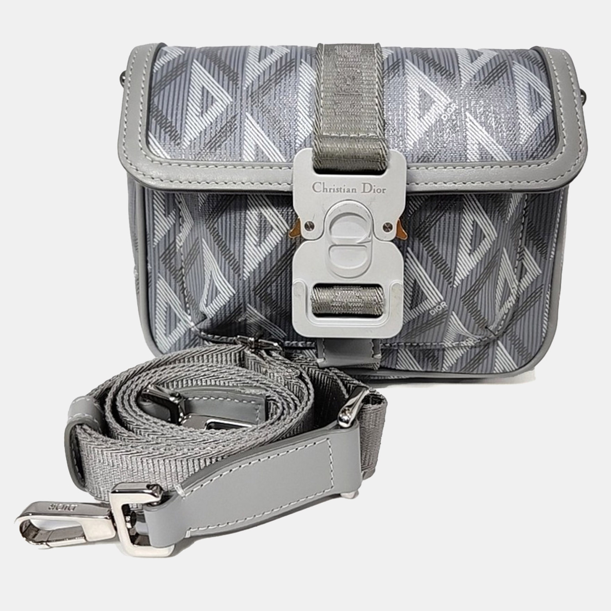 

Dior Grey PVC Hit The Road Mini Crossbody Bag