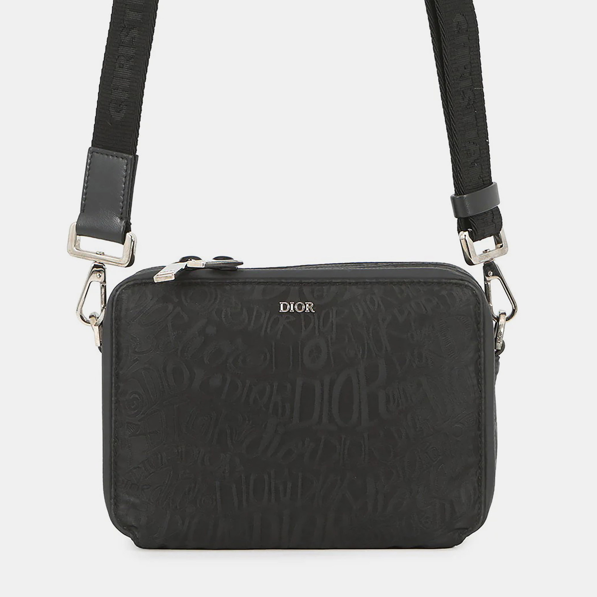 

Dior Dior And Shawn Stussy Collaboration Shoulder Bag Black Nylon