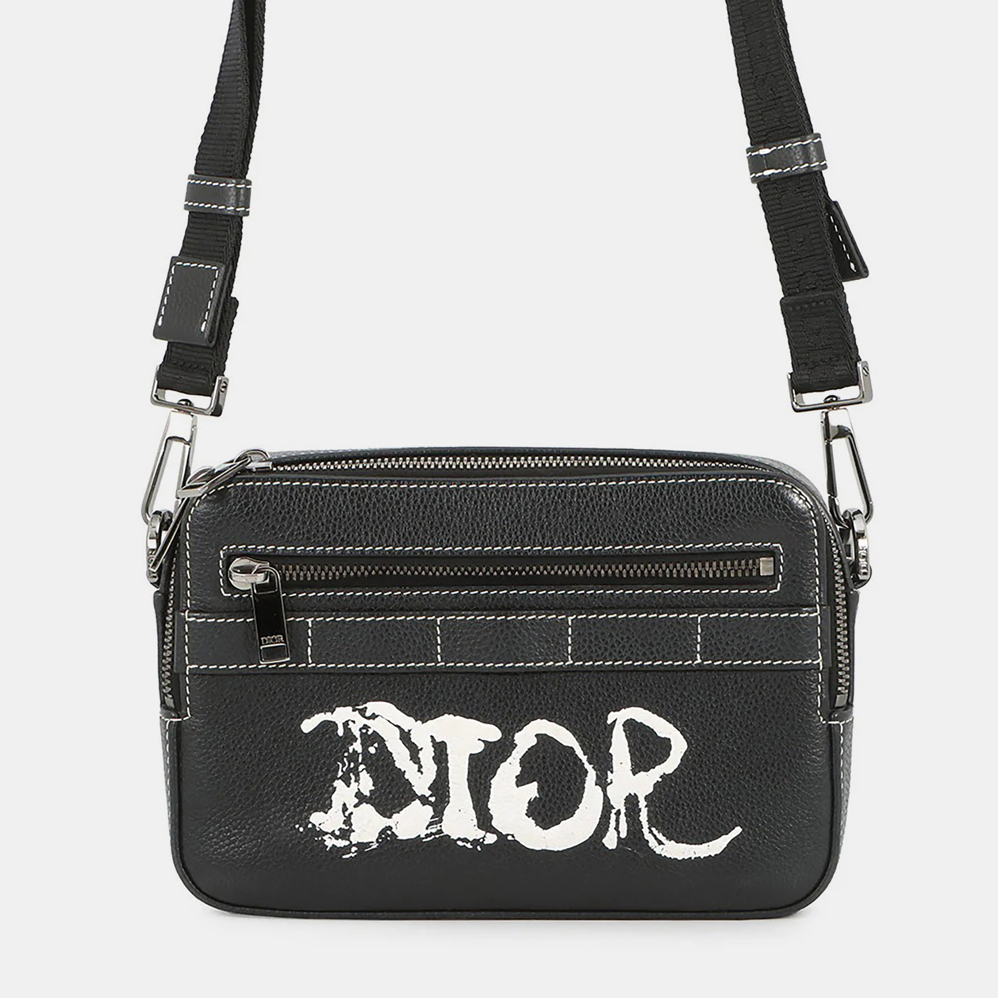 

Dior Peter Doig X Safari Messenger Bag Black Leather