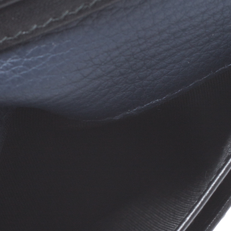 Dior Blue Leather Homme Card Holder