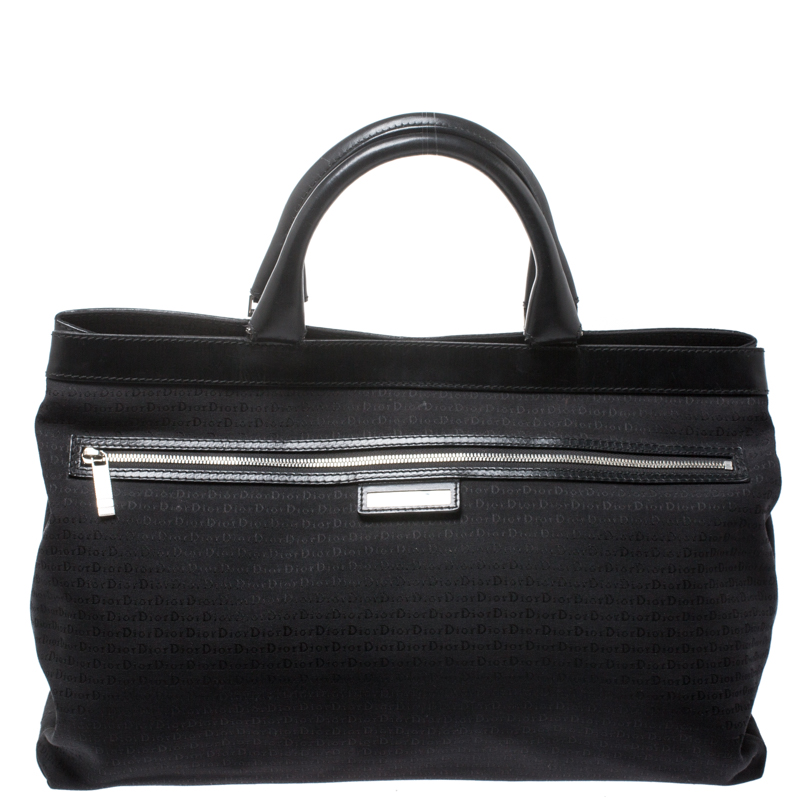 Dior Homme Black Fabric and Leather Tote Dior | The Luxury Closet