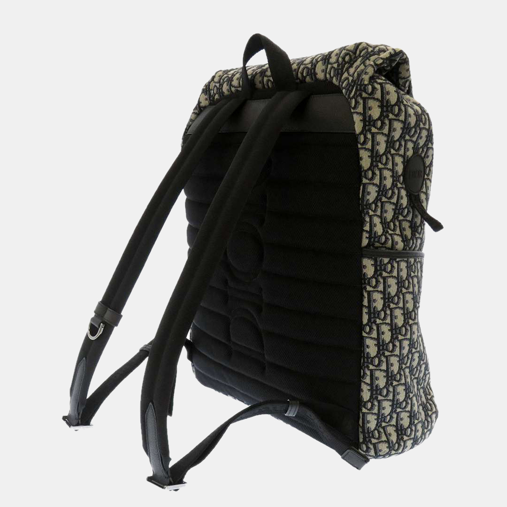 

Dior Beige/Navy Canvas Nylon Leather Explorer Backpack