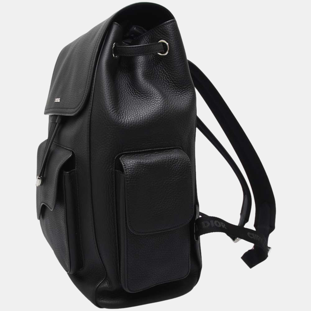 

Dior Black Leather Saddle backpack