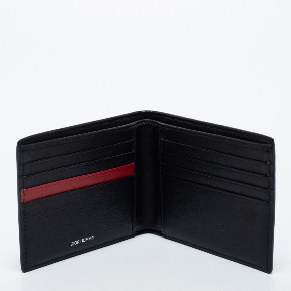 

Dior Homme Black Oblique Coated Canvas Bifold Compact Wallet