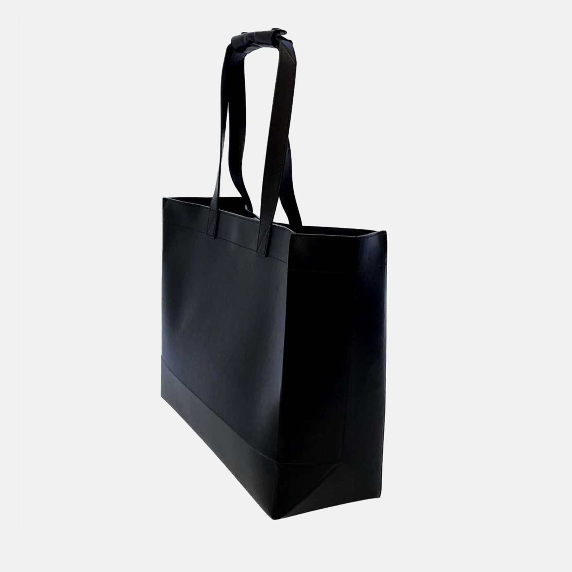 

Dior x Shawn Black leather Stussy 2020 Large Logo Tote bag