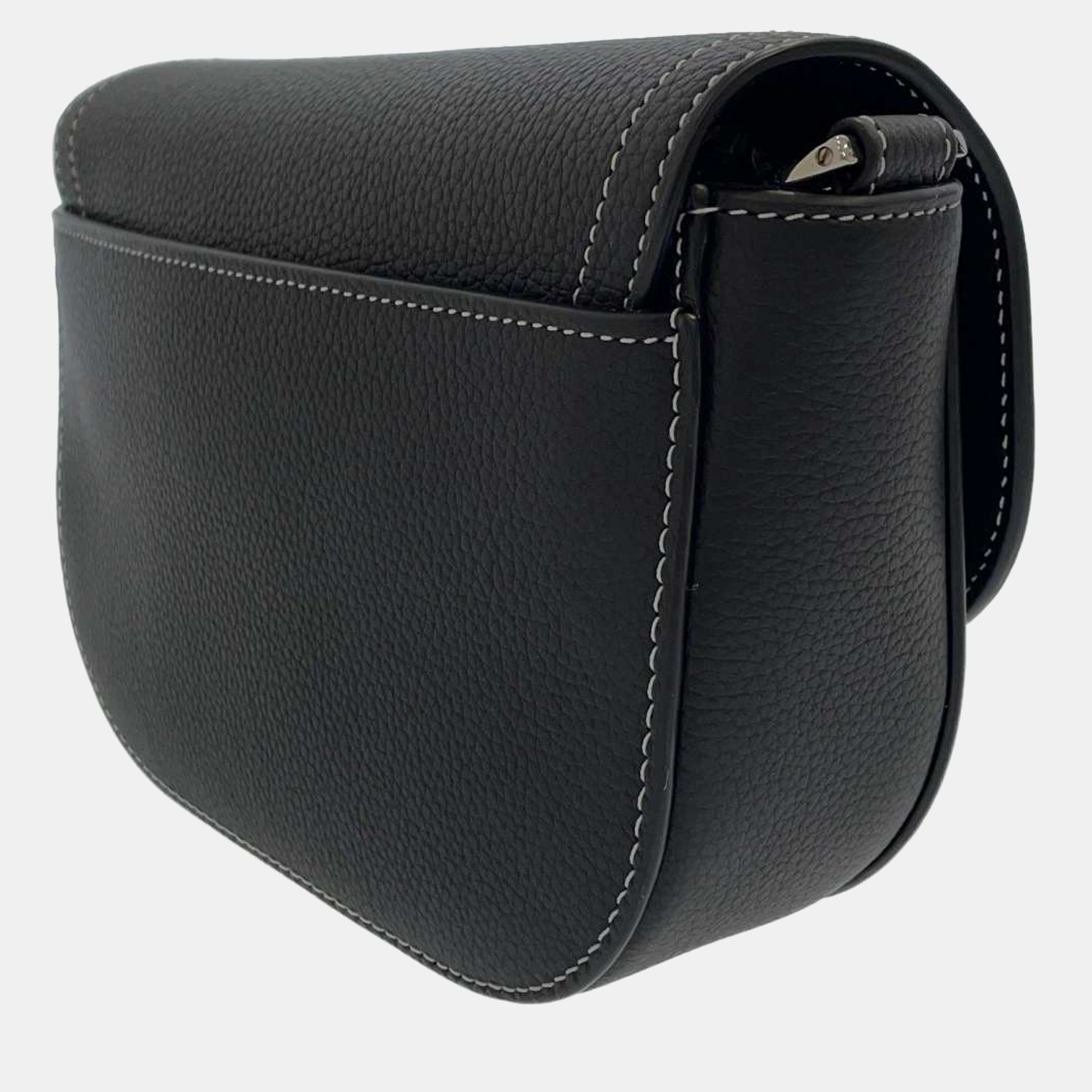 

Dior Black Leather Saddle Pouch